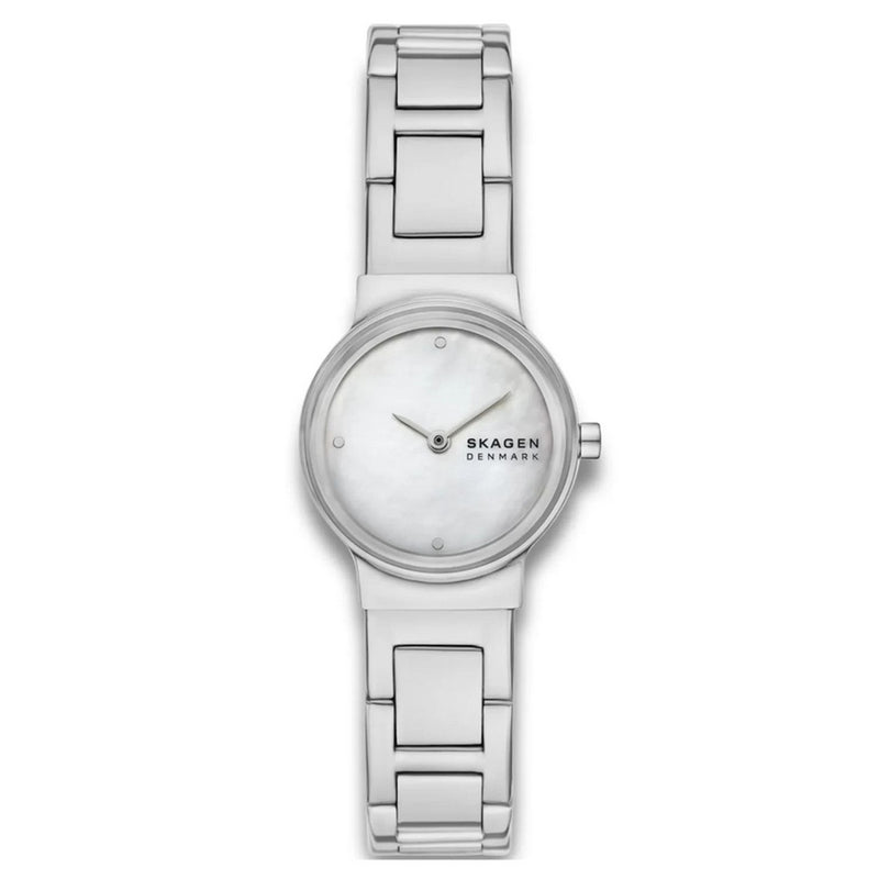 Skagen Women's Freja Lille SKW3168 Bracelet White Dial Quartz Movement Fold over Clasp 26mm Round Watch
