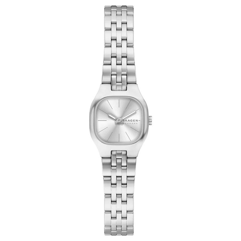Skagen Women's Mellem SKW3175 Bracelet Silver Dial Quartz Movement Fold over Clasp 22mm Square Watch