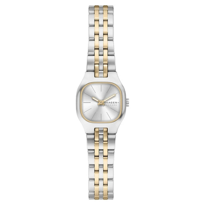 Skagen Women's Mellem SKW3176 Bracelet Silver Dial Quartz Movement Fold over Clasp 22mm Square Watch
