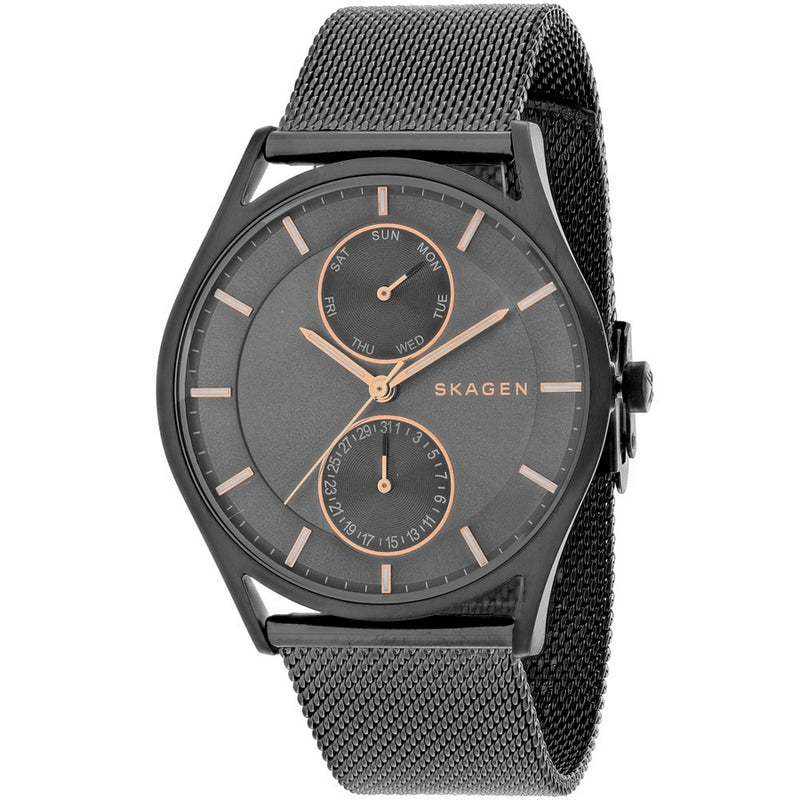 Skagen Men's Holst  SKW6180 Bracelet Grey Dial Quartz Movement Jewelry Clasp 40mm Round Watch