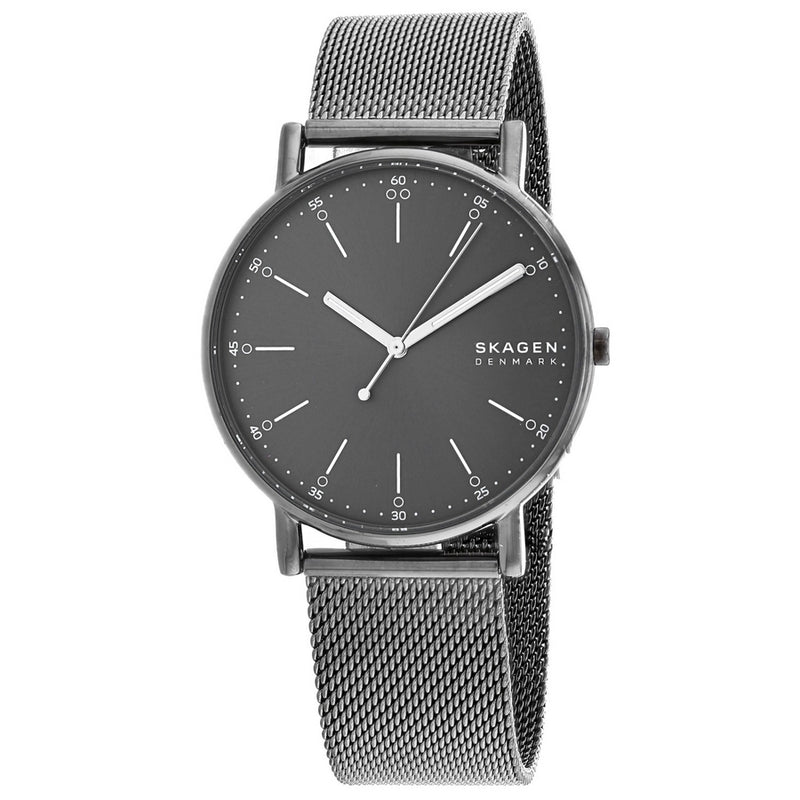 Skagen Men's Signatur SKW6577 Bracelet Grey Dial Quartz Movement Jewelry Clasp 40mm Round Watch
