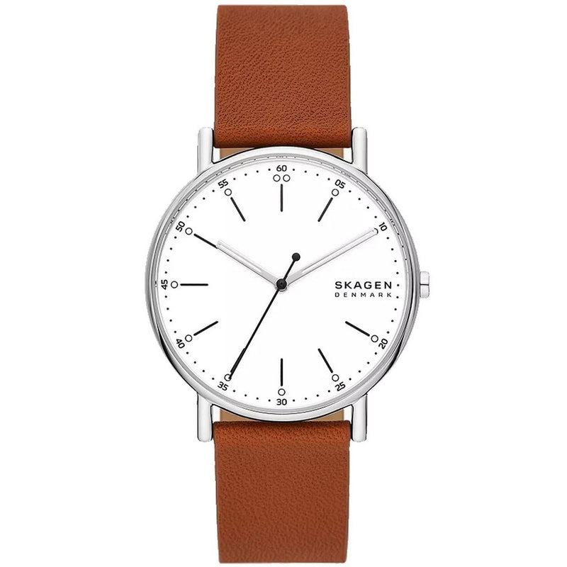 Skagen Men's Signatur SKW6903 Strap White Dial Quartz Movement Tang Clasp 40mm Round Watch