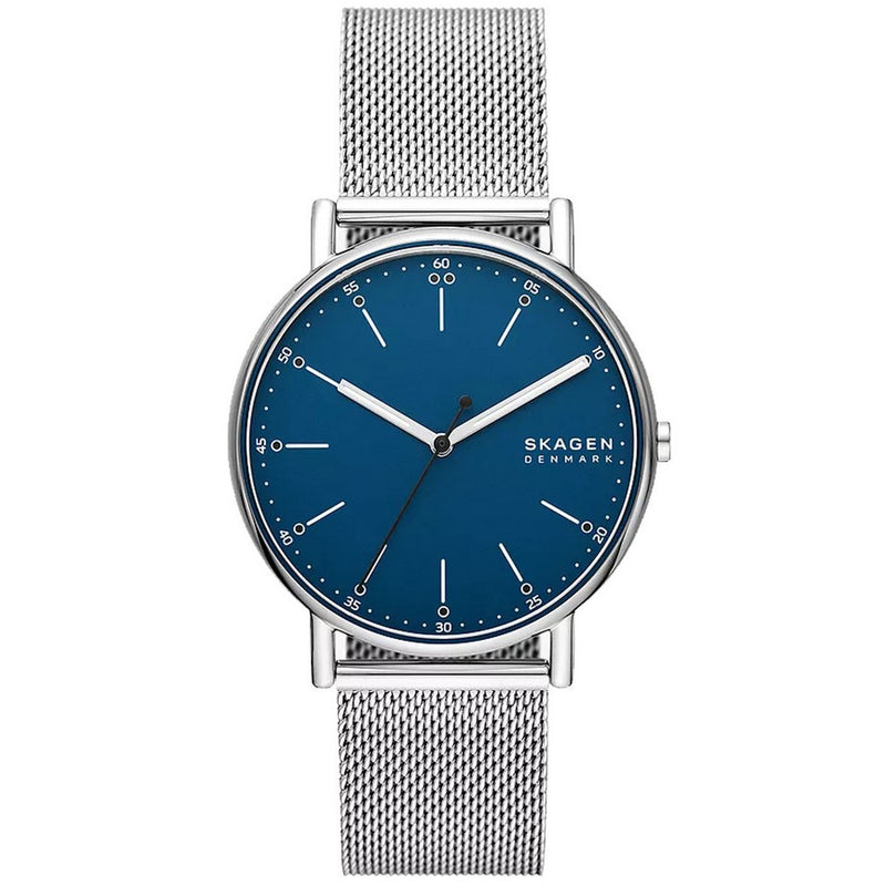 Skagen Men's Signatur SKW6904 Bracelet Blue Dial Quartz Movement Tang Clasp 40mm Round Watch