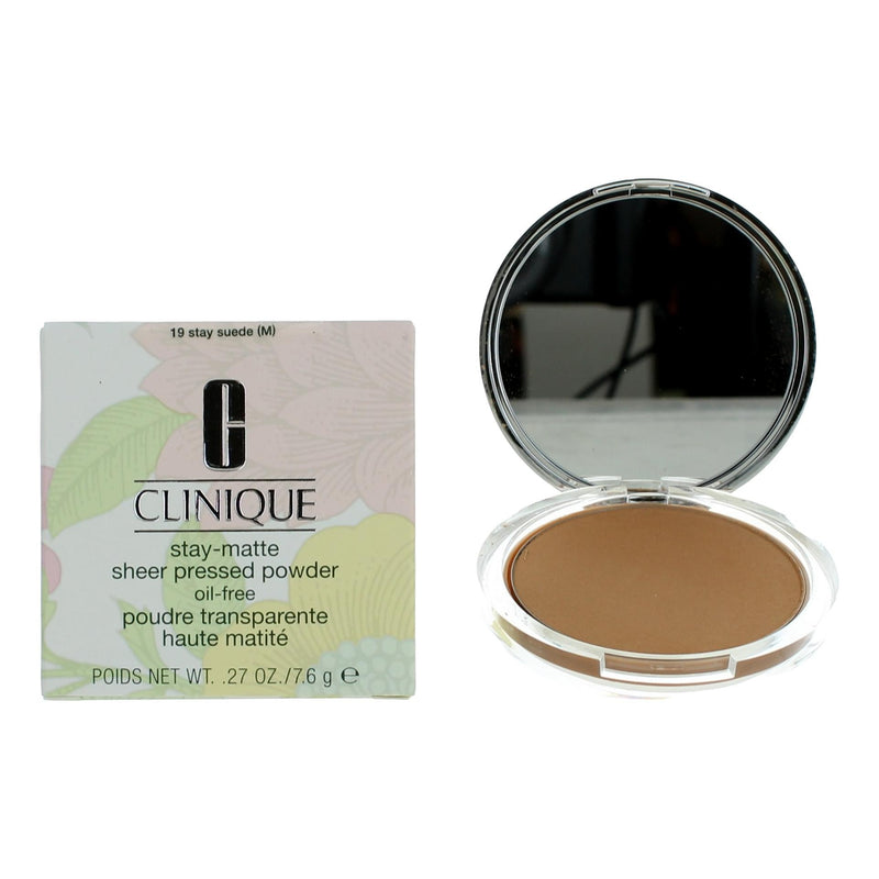Clinique Stay-Matte by Clinique, .27 oz Sheer Pressed Powder- 19 Stay Suede 020714303570