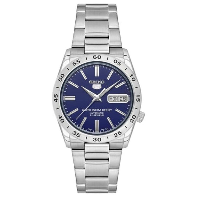 Seiko Men's Classic SNKD99K1 Bracelet Blue Dial Quartz Movement Fold over Clasp 37mm Round Watch