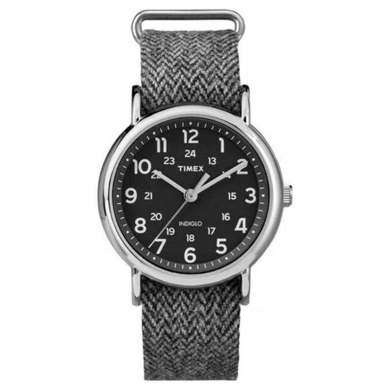 Timex Men's Weekender  TW2P72000 Strap Black Dial Quartz Movement Buckle Clasp 38mm Round Watch