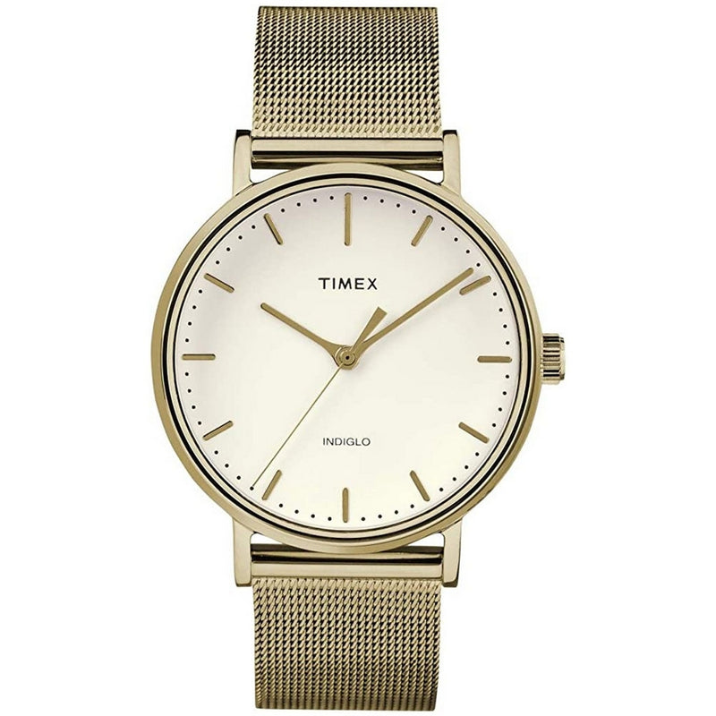 Timex Women's Classic TW2R26500 Bracelet White Dial Quartz Movement Jewelry Clasp 38mm Round Watch