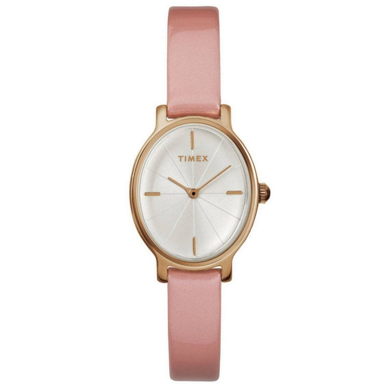 Timex Women's Milano TW2R94600 Strap Silver Dial Quartz Movement Buckle Clasp 24mm Oval Watch