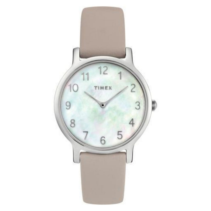 753048875719 Women's Transcend TW2T35900 Strap White Dial Quartz Movement Buckle Clasp 32mm Round Watch