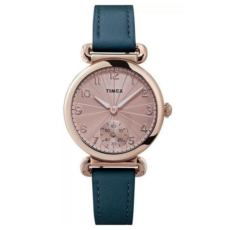 Timex Women's Model23 TW2T88200 Strap Beige Dial Quartz Movement Buckle Clasp 27mm Round Watch