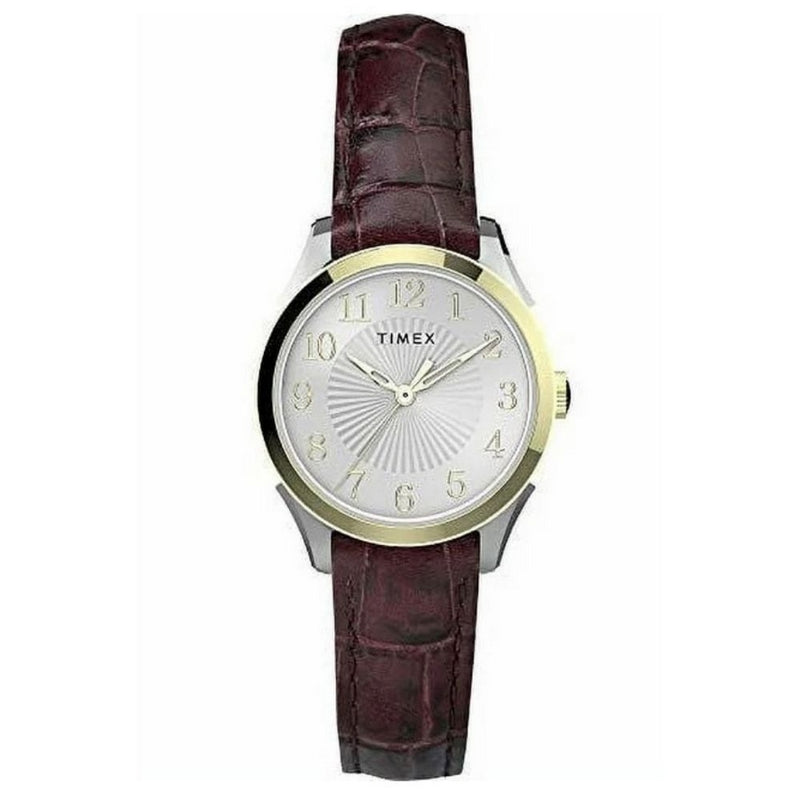 Timex Women's Briarwood TW2U68100 Strap Silver Dial Quartz Movement Buckle Clasp 28mm Round Watch