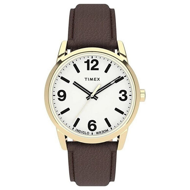 Timex Men's Reader TW2U71500 Strap White Dial Quartz Movement Buckle Clasp 38mm Round Watch