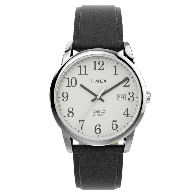Timex Men's Classic TW2V68800 Strap White Dial Quartz Movement Buckle Clasp 38mm Round Watch