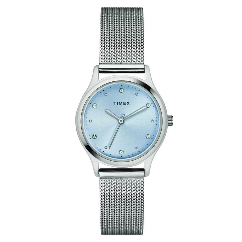 Timex Women's Transcend TW2V82700 Bracelet Blue Dial Quartz Movement Fold over Clasp 28mm Round Watch