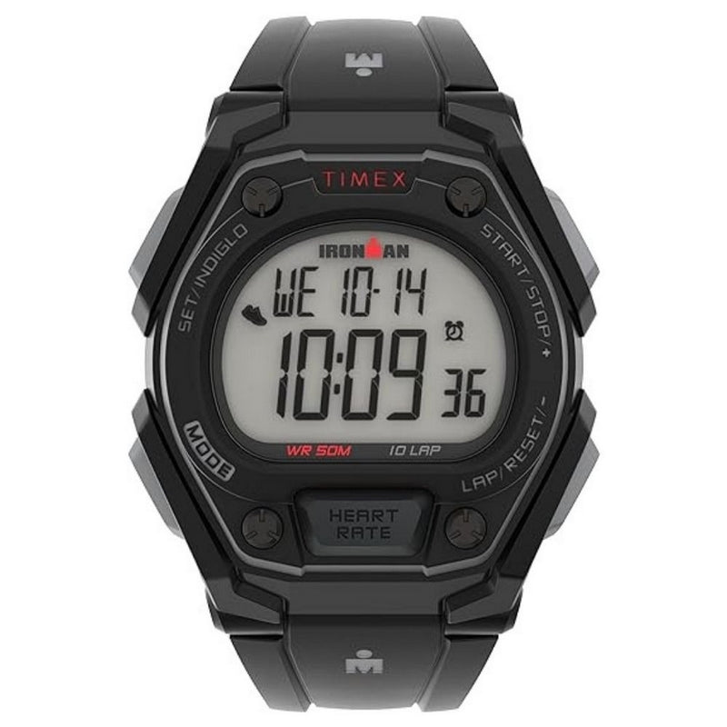 Timex Men's Ironman TW5M49500 Strap Gray Dial Quartz Movement Buckle Clasp 38mm Round Watch