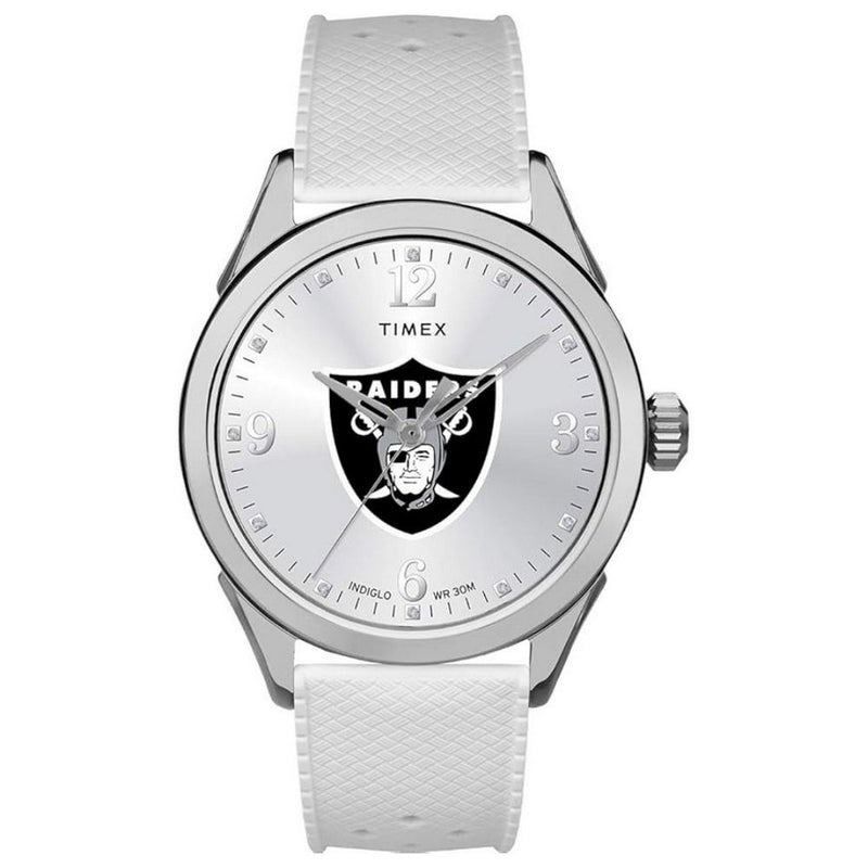 Timex Women's Tribute TWZFRAIWB Strap White Dial Quartz Movement Buckle Clasp 40mm Round Watch