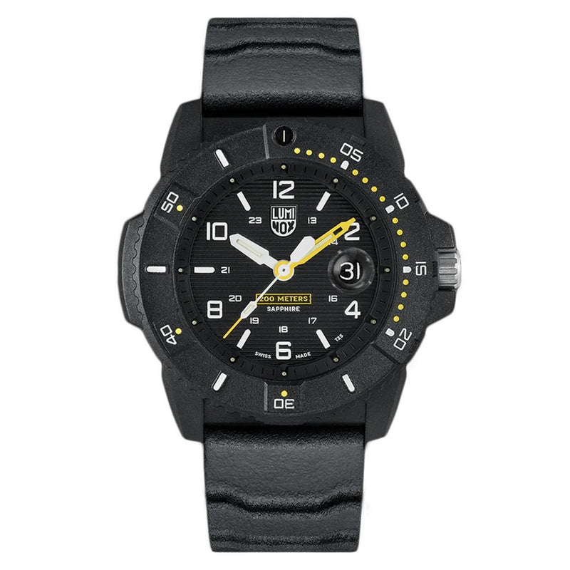 Luminox Men's Navy Seal XS.3601 Strap Black Dial Quartz Movement Buckle Clasp 45mm Round Watch
